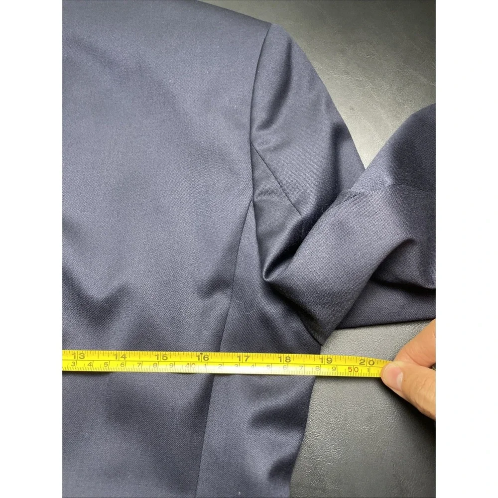 HUGO BOSS Aeron1 Hamen1 36R  Wool Deep Navy Super 130 Blazer Pockets sown